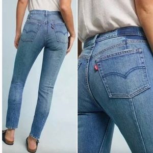 Levi’s Rare Sexy Backseam 711 Skinny Jens lDark Blue Denim NWT (in bag) W28 L30